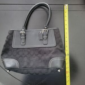 Coach Black Medium Tote Handbag